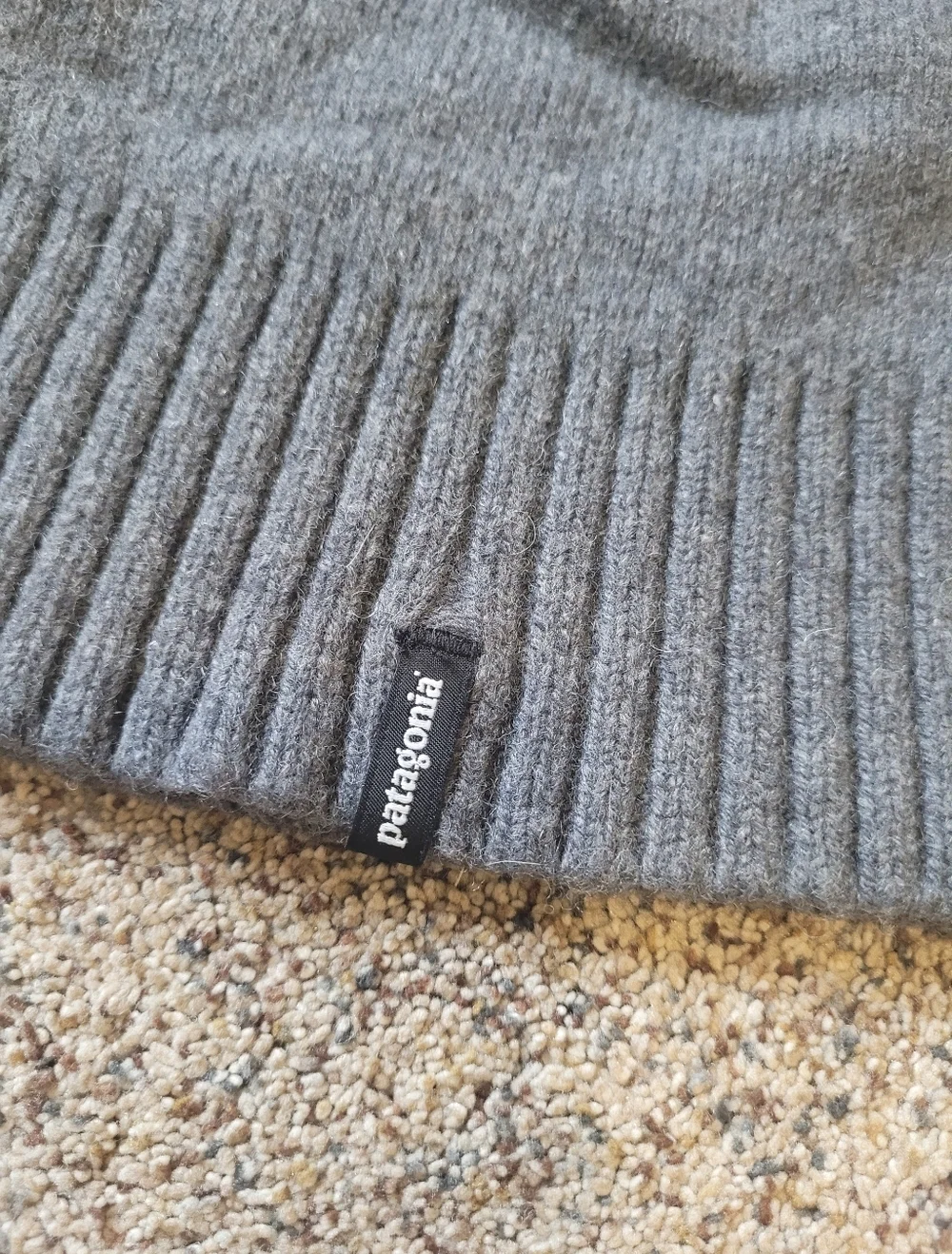 Patagonia Mens Grey Beanie Hat